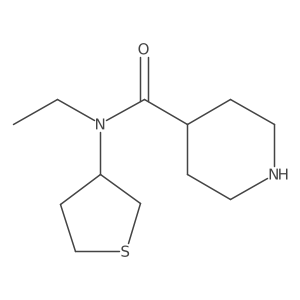N-ethyl-N-(tetrahydrothiophen-3-yl)piperidine-4-carboxamide Structure