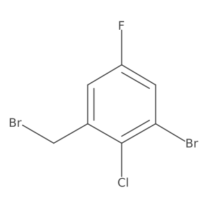 1-Bromo-3-(bromomethyl)-2-chloro-5-fluorobenzene结构式