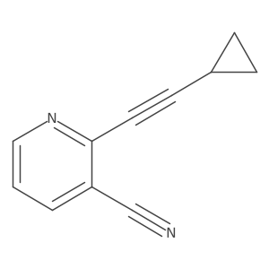 2-(2-Cyclopropylethynyl)pyridine-3-carbonitrile Structure