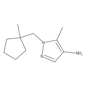 5-methyl-1-[(1-methylcyclopentyl)methyl]-1H-pyrazol-4-amine Structure