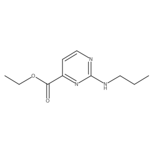 Ethyl 2-(propylamino)pyrimidine-4-carboxylate结构式
