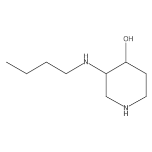 3-(Butylamino)piperidin-4-ol结构式