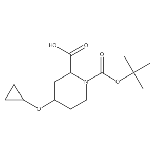 1-[(Tert-butoxy)carbonyl]-4-cyclopropoxypiperidine-2-carboxylic acid Structure
