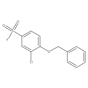 4-(Benzyloxy)-3-chlorobenzene-1-sulfonyl fluoride Structure