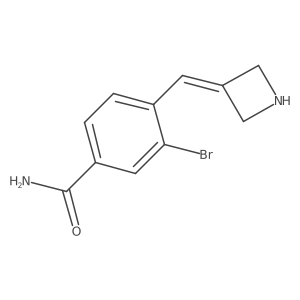 4-[(Azetidin-3-ylidene)methyl]-3-bromobenzamide结构式