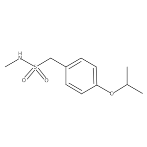 N-methyl-1-[4-(propan-2-yloxy)phenyl]methanesulfonamide Structure