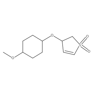 3-[(4-Methoxycyclohexyl)oxy]-2,3-dihydro-1lambda6-thiophene-1,1-dione结构式