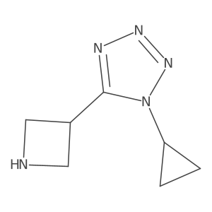 5-(azetidin-3-yl)-1-cyclopropyl-1H-1,2,3,4-tetrazole结构式