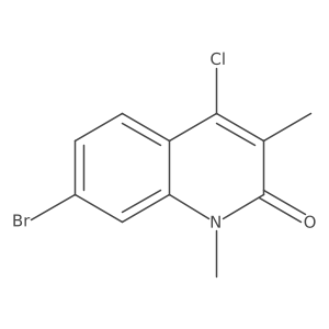 7-Bromo-4-chloro-1,3-dimethyl-1,2-dihydroquinolin-2-one Structure