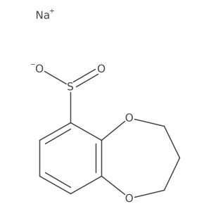 sodium 3,4-dihydro-2H-1,5-benzodioxepine-6-sulfinate Structure
