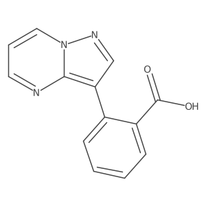 2-{Pyrazolo[1,5-a]pyrimidin-3-yl}benzoic acid结构式