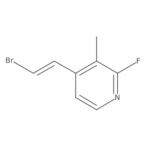 4-(2-Bromoethenyl)-2-fluoro-3-methylpyridine结构式