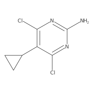 4,6-Dichloro-5-cyclopropyl-2-pyrimidinamine Structure
