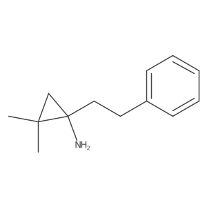 2,2-Dimethyl-1-(2-phenylethyl)cyclopropan-1-amine结构式