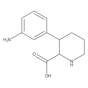 3-(3-Aminophenyl)piperidine-2-carboxylic acid结构式