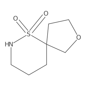 2-Oxa-6lambda6-thia-7-azaspiro[4.5]decane-6,6-dione结构式