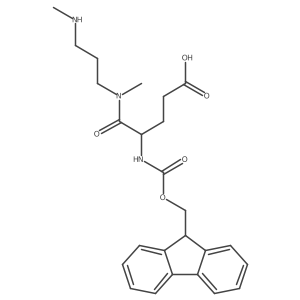 4-({[(9H-fluoren-9-yl)methoxy]carbonyl}amino)-4-{methyl[3-(methylamino)propyl]carbamoyl}butanoic acid Structure