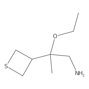 2-Ethoxy-2-(thietan-3-yl)propan-1-amine Structure