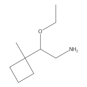 2-Ethoxy-2-(1-methylcyclobutyl)ethan-1-amine结构式