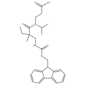 3-{2-[({[(9H-fluoren-9-yl)methoxy]carbonyl}amino)methyl]-2-methyl-N-(propan-2-yl)butanamido}propanoic acid Structure