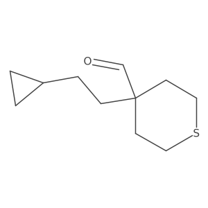 4-(2-Cyclopropylethyl)thiane-4-carbaldehyde Structure