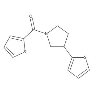 2-thienyl-[3-(2-thienyl)pyrrolidin-1-yl]methanone Structure