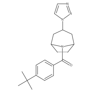 8-(4-tert-butylbenzoyl)-3-(1H-1,2,3-triazol-1-yl)-8-azabicyclo[3.2.1]octane Structure