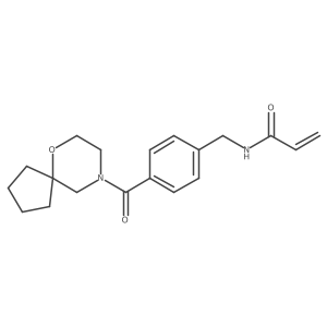 N-(4-(6-Oxa-9-azaspiro[4.5]decane-9-carbonyl)benzyl)acrylamide结构式