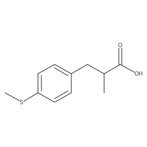 2-Methyl-3-(4-methylsulfanylphenyl)propanoic acid Structure