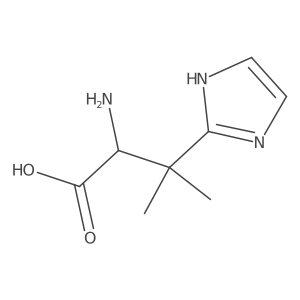 2-amino-3-(1H-imidazol-2-yl)-3-methylbutanoic acid Structure
