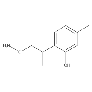 2-[1-(Aminooxy)propan-2-yl]-5-methylphenol结构式
