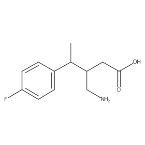 3-(Aminomethyl)-4-(4-fluorophenyl)pentanoic acid结构式