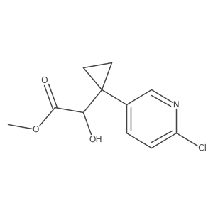 Methyl 2-[1-(6-chloropyridin-3-yl)cyclopropyl]-2-hydroxyacetate Structure