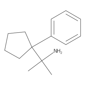 2-(1-Phenylcyclopentyl)propan-2-amine结构式