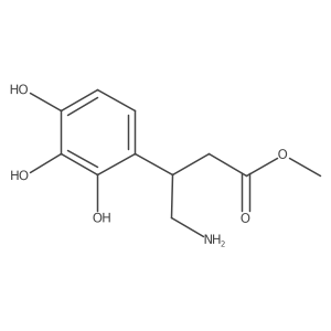 Methyl 4-amino-3-(2,3,4-trihydroxyphenyl)butanoate结构式