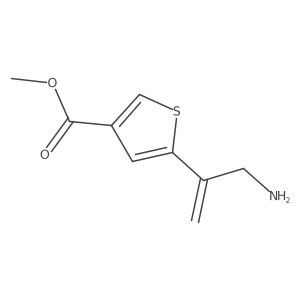 Methyl 5-(3-aminoprop-1-en-2-yl)thiophene-3-carboxylate Structure