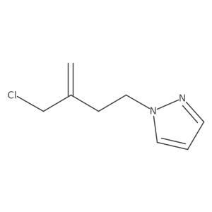 1-[3-(chloromethyl)but-3-en-1-yl]-1H-pyrazole结构式