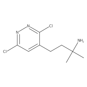 4-(3,6-Dichloropyridazin-4-yl)-2-methylbutan-2-amine Structure
