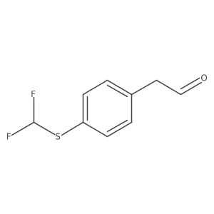 2-{4-[(Difluoromethyl)sulfanyl]phenyl}acetaldehyde结构式
