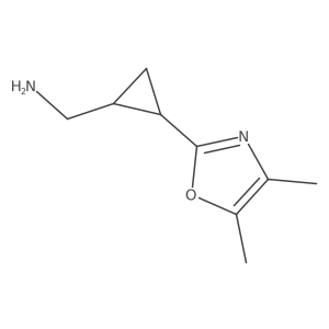 [2-(Dimethyl-1,3-oxazol-2-yl)cyclopropyl]methanamine结构式