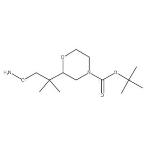 Tert-butyl 2-[1-(aminooxy)-2-methylpropan-2-yl]morpholine-4-carboxylate Structure