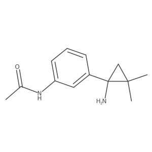 N-[3-(1-amino-2,2-dimethylcyclopropyl)phenyl]acetamide Structure