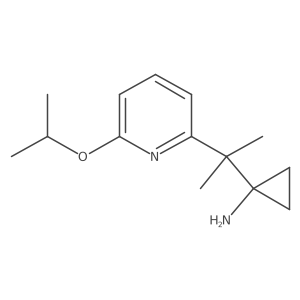 1-{2-[6-(Propan-2-yloxy)pyridin-2-yl]propan-2-yl}cyclopropan-1-amine Structure