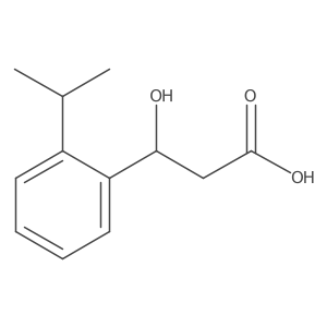 3-Hydroxy-3-[2-(propan-2-yl)phenyl]propanoic acid结构式