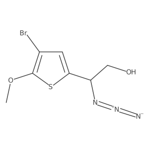 2-Azido-2-(4-bromo-5-methoxythiophen-2-yl)ethan-1-ol Structure