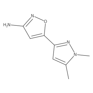 5-(1,5-dimethyl-1H-pyrazol-3-yl)-1,2-oxazol-3-amine结构式