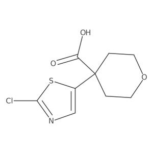 4-(2-Chloro-1,3-thiazol-5-yl)oxane-4-carboxylic acid Structure