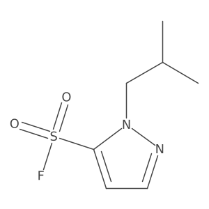 1-(2-methylpropyl)-1H-pyrazole-5-sulfonyl fluoride Structure
