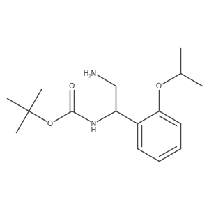 tert-butyl N-{2-amino-1-[2-(propan-2-yloxy)phenyl]ethyl}carbamate Structure