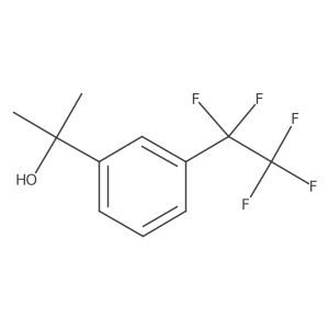 2-[3-(Pentafluoroethyl)phenyl]propan-2-ol结构式